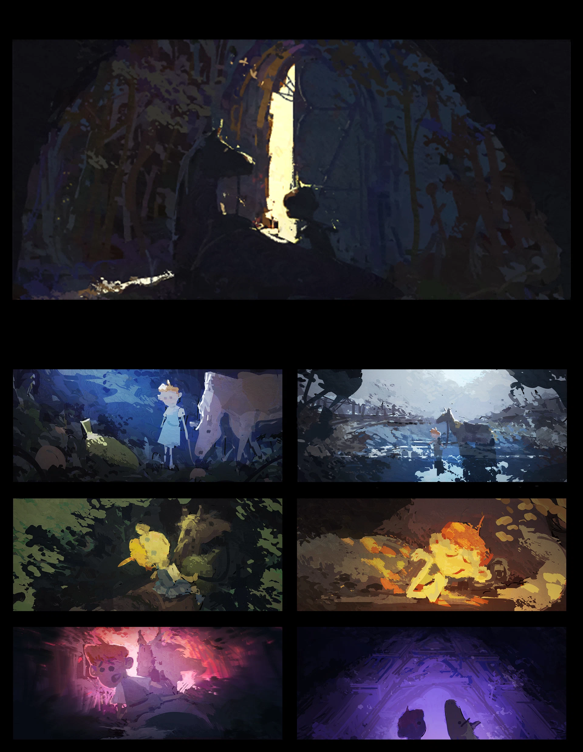 fourth part of this portfolio, final shot and a bit of color script